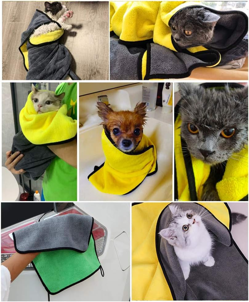 2-Pack Microfiber Pet Towels
