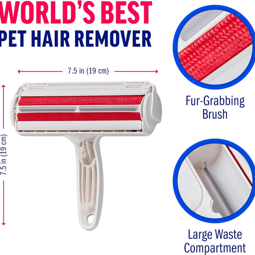 Reusable Pet Hair Remover Roller – For Furniture, Carpets & Cars