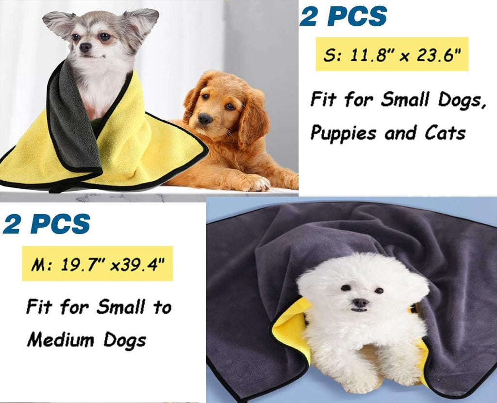 2-Pack Microfiber Pet Towels