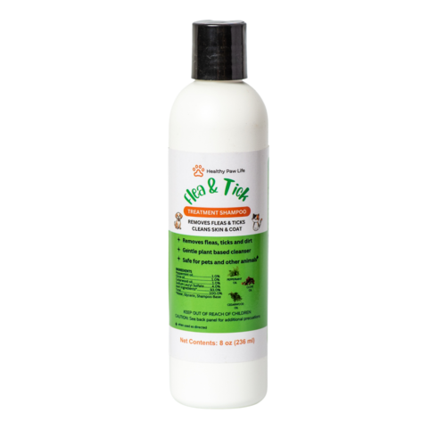 Flea & Tick Shampoo for Pets – Plant-Based, Essential Oil Formula