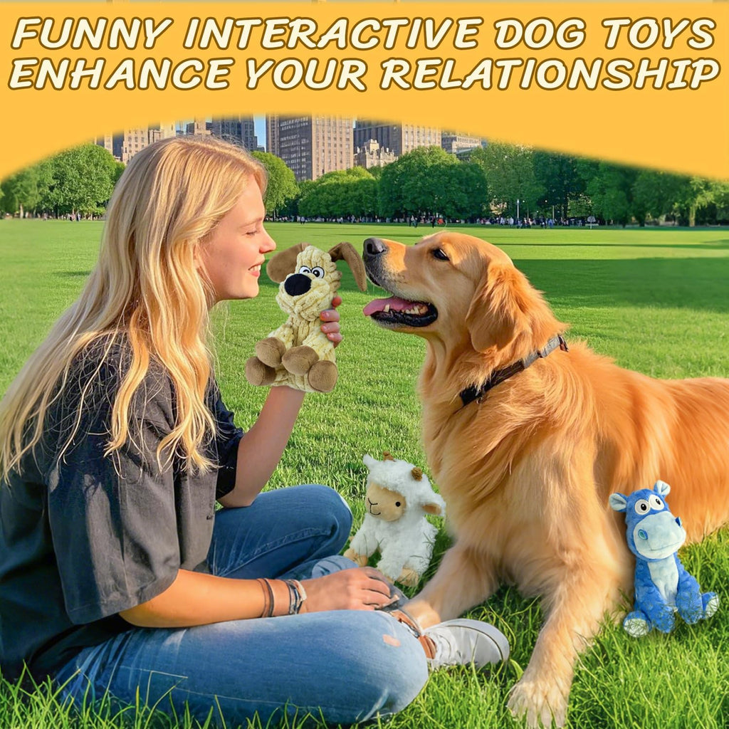 3-Piece Squeaky Pet Toy Bundle