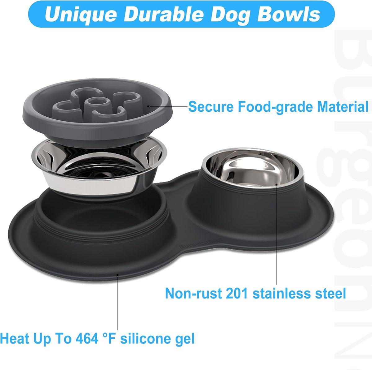 4-in-1 Slow Feeder Pet Bowl Bundle