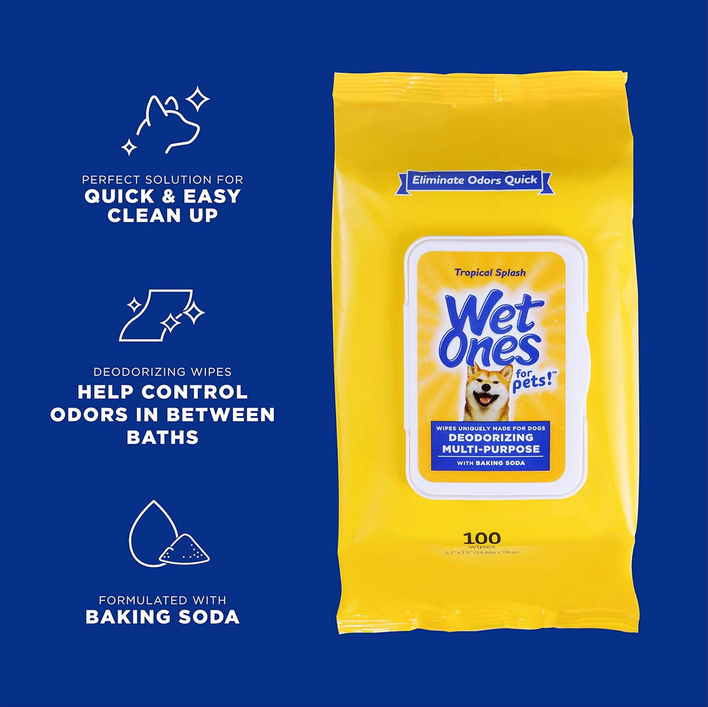 Deodorizing Pet Grooming Wipes Bundle