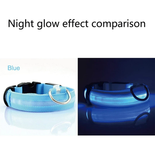 LED Adjustable Pet Safety Collar – Waterproof, 3 Light Modes