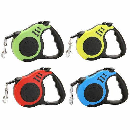 16.5 ft Automatic Retractable Dog Leash – One-Touch Brake & Lock