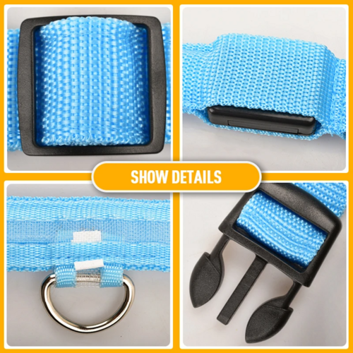 LED Adjustable Pet Safety Collar – Waterproof, 3 Light Modes