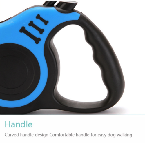 16.5 ft Automatic Retractable Dog Leash – One-Touch Brake & Lock