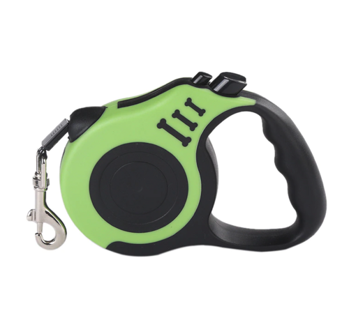 16.5 ft Automatic Retractable Dog Leash – One-Touch Brake & Lock