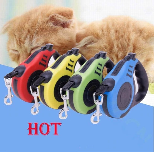 16.5 ft Automatic Retractable Dog Leash – One-Touch Brake & Lock
