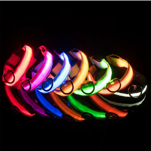 LED Adjustable Pet Safety Collar – Waterproof, 3 Light Modes