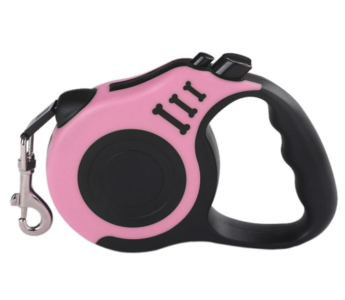 16.5 ft Automatic Retractable Dog Leash – One-Touch Brake & Lock