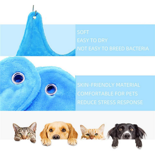 Portable Pet Grooming Hammock – Breathable Hanging Harness for Dogs & Cats
