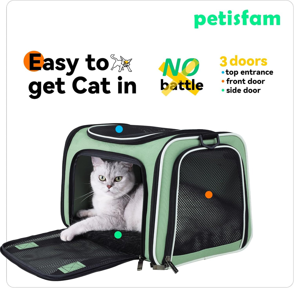 Top-Load Pet Carrier with Cozy Bed