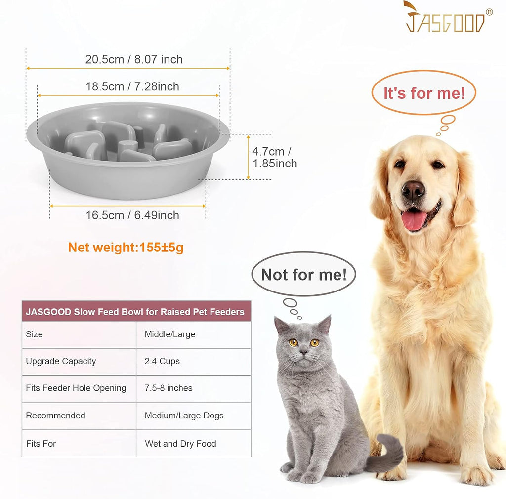 Slow Feeder Replacement Bowl for Elevated Pet Feeders