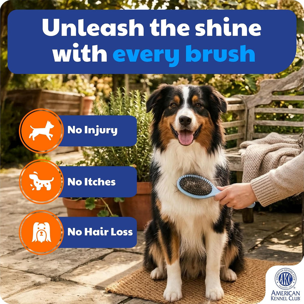 AKC 2-in-1 Pet Grooming Brush