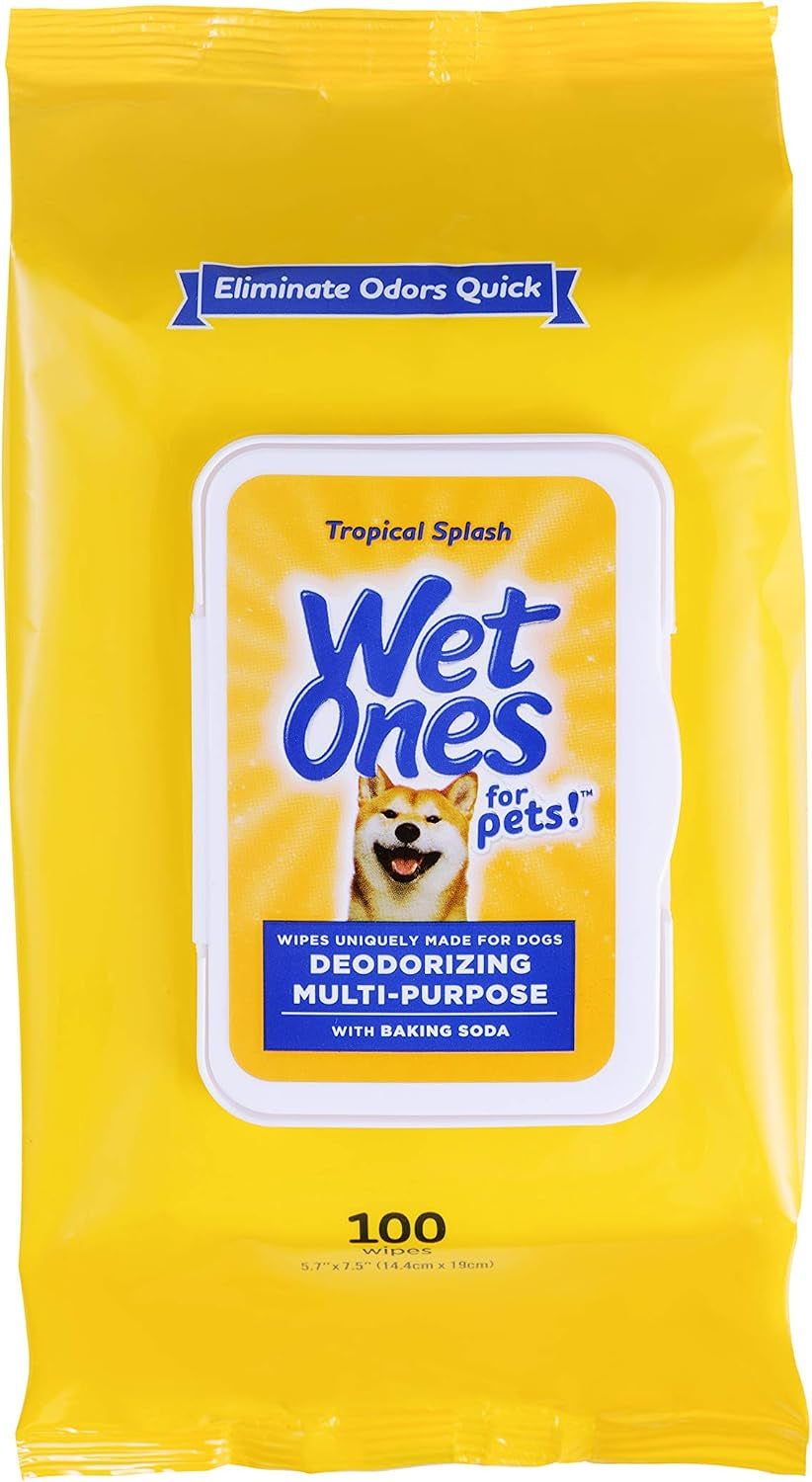 Deodorizing Pet Grooming Wipes Bundle