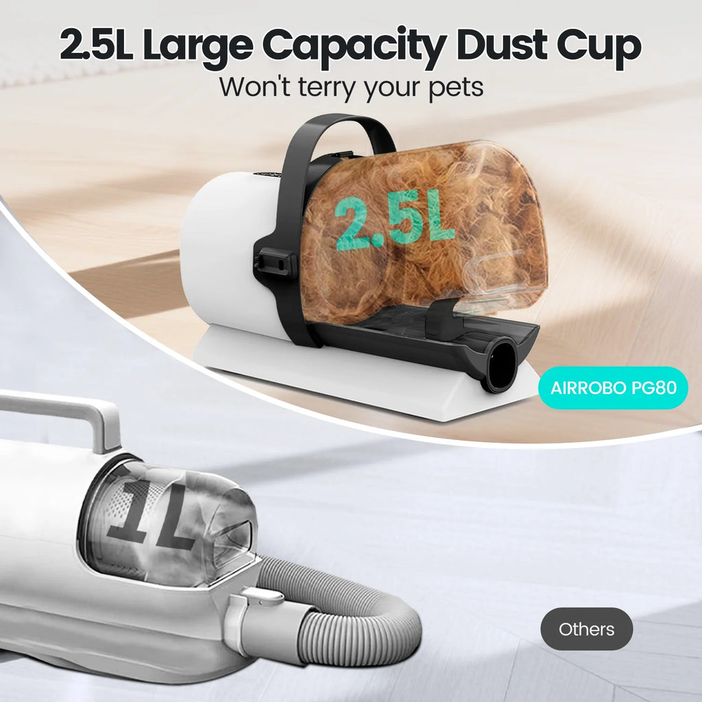 AIRROBO Pet Grooming Vacuum Bundle