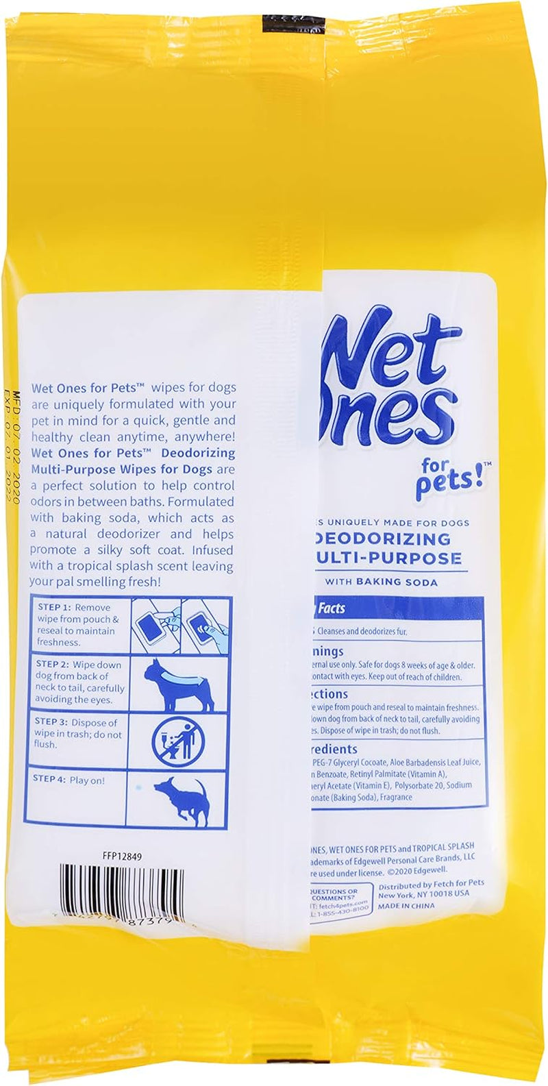 Deodorizing Pet Grooming Wipes Bundle