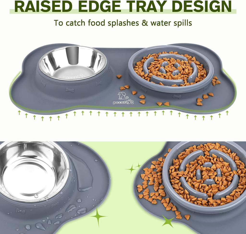 3-in-1 Slow Feeder Pet Bowl Bundle