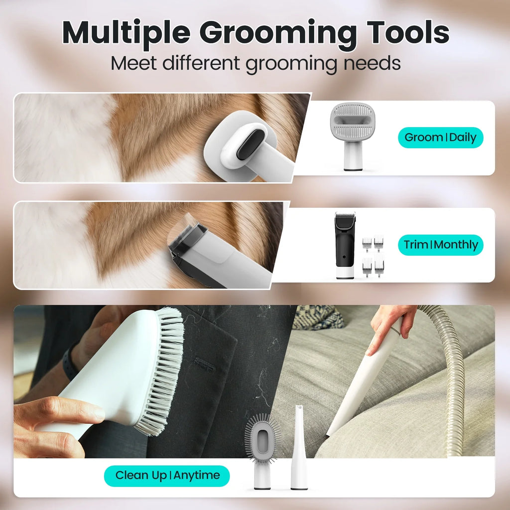 AIRROBO Pet Grooming Vacuum Bundle