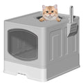 Foldable Enclosed Pet Litter Box Bundle