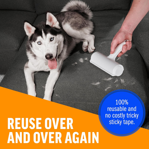 Reusable Pet Hair Remover Roller – For Furniture, Carpets & Cars