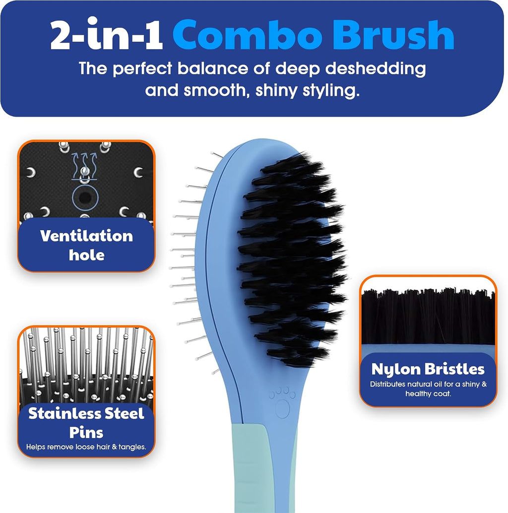 AKC 2-in-1 Pet Grooming Brush