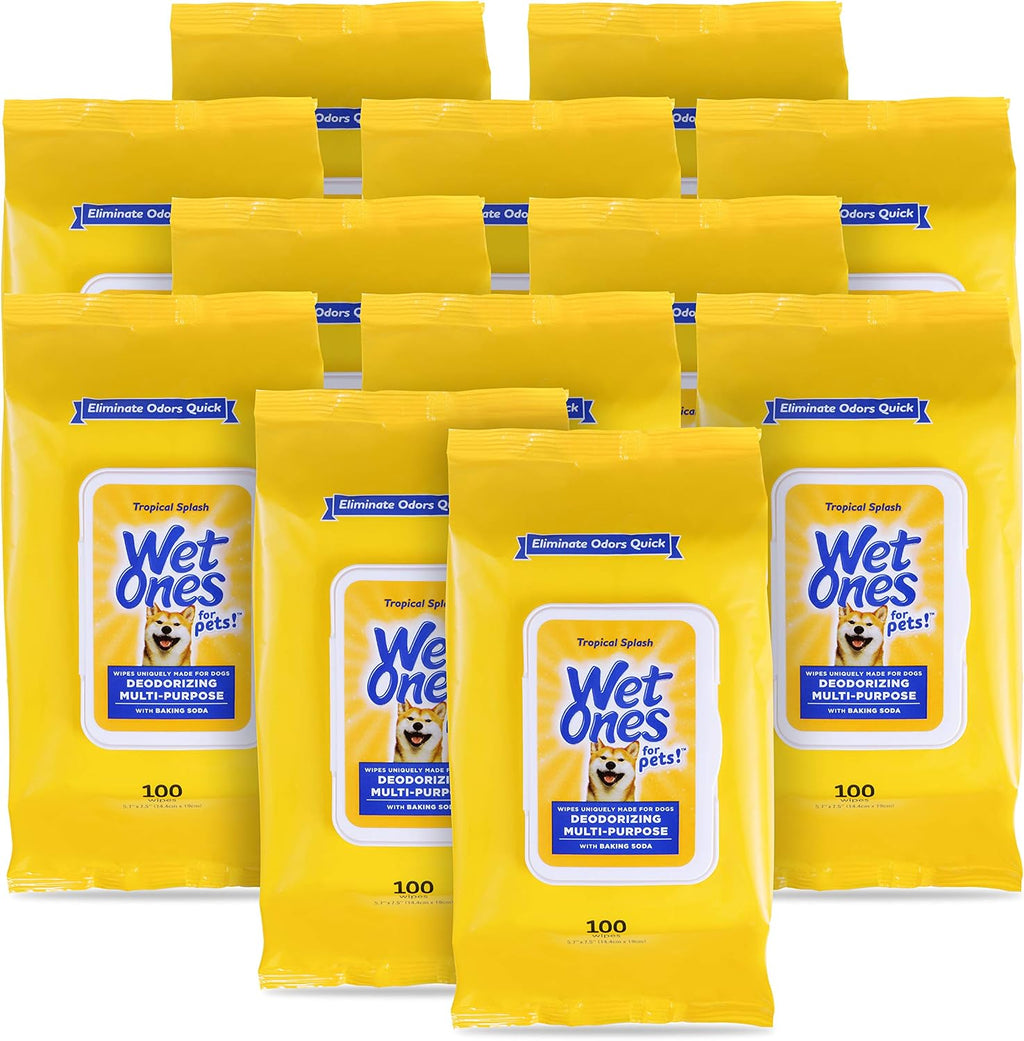 Deodorizing Pet Grooming Wipes Bundle