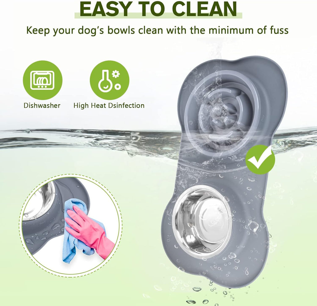 3-in-1 Slow Feeder Pet Bowl Bundle