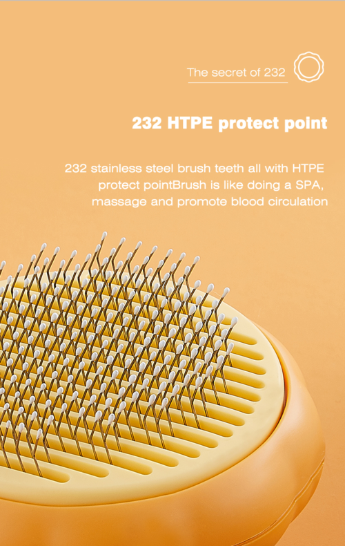 Self-Cleaning Pet Grooming Comb – Deshedding Brush for Cats & Dogs