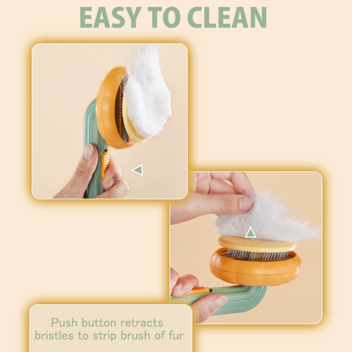 Self-Cleaning Pet Grooming Comb – Deshedding Brush for Cats & Dogs