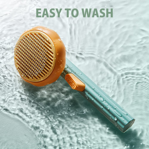 Self-Cleaning Pet Grooming Comb – Deshedding Brush for Cats & Dogs