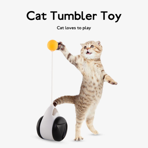 Tumbler Balanced Wheel Swinging Cat Toy – Interactive Ball & Turntable