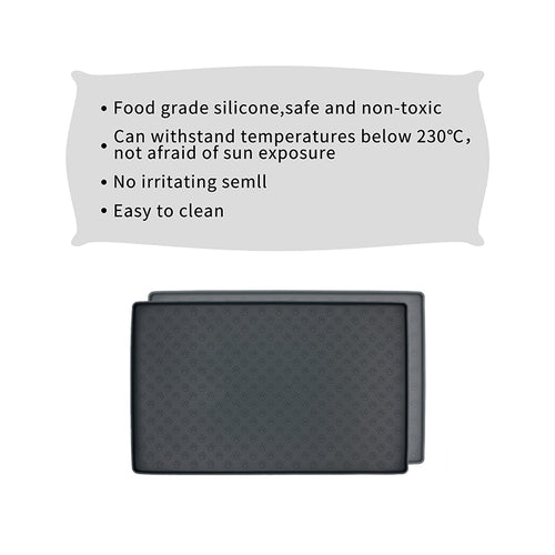 Non-Slip Waterproof Silicone Pet Food & Water Mat