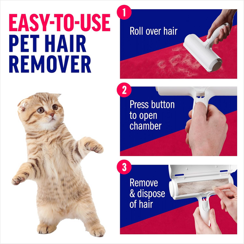 Reusable Pet Hair Remover Roller – For Furniture, Carpets & Cars