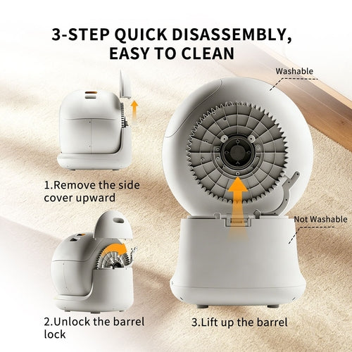 Self-Cleaning Cat Litter Box – Fully Enclosed, App-Controlled