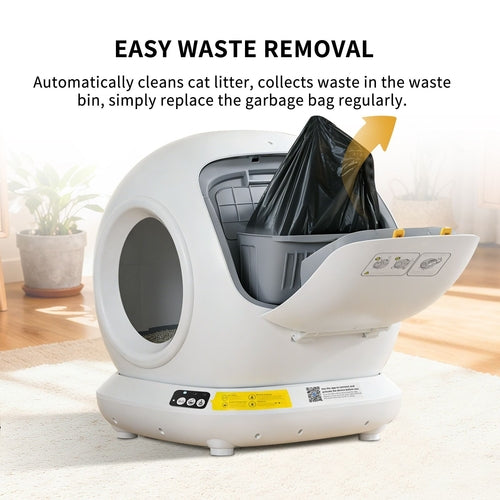 Self-Cleaning Cat Litter Box – Fully Enclosed, App-Controlled