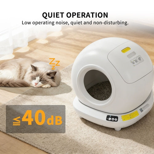 Self-Cleaning Cat Litter Box – Fully Enclosed, App-Controlled