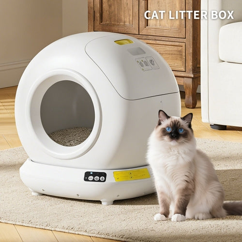 Self-Cleaning Cat Litter Box – Fully Enclosed, App-Controlled