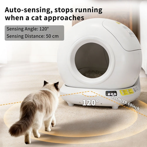Self-Cleaning Cat Litter Box – Fully Enclosed, App-Controlled