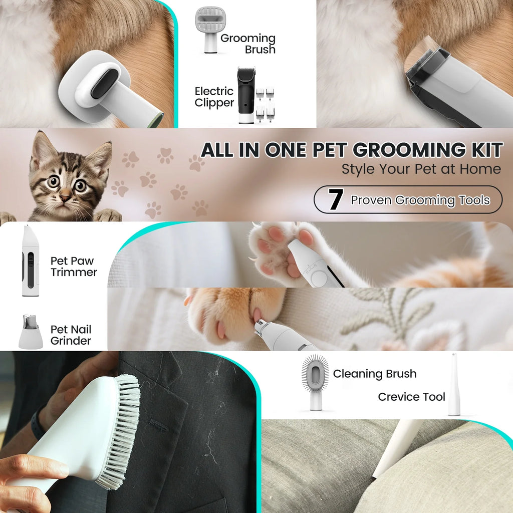 AIRROBO Pet Grooming Vacuum Bundle