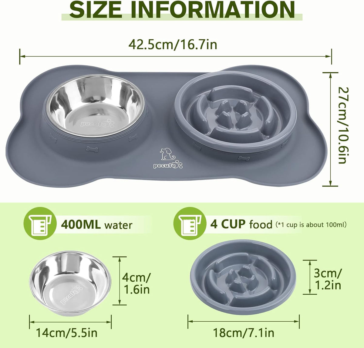 3-in-1 Slow Feeder Pet Bowl Bundle